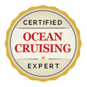 Badge: "Certified Ocean Cruising Expert"